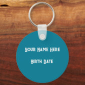 Porte-clés Zodiac Gemini NOM DE LA Personnaliser, DATE (Verso)