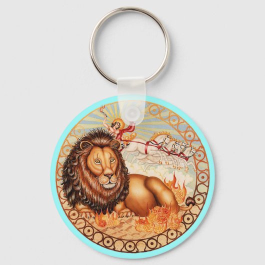 Porte-clés Zodiac Leo - Customisez-le ! (Recto)
