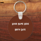 Porte-clés Zodiac Sagittarius NOM DE LA Personnaliser, DATE (Verso)