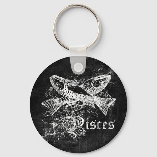 Porte-clés Zodiac Vintage Pisces (Recto)