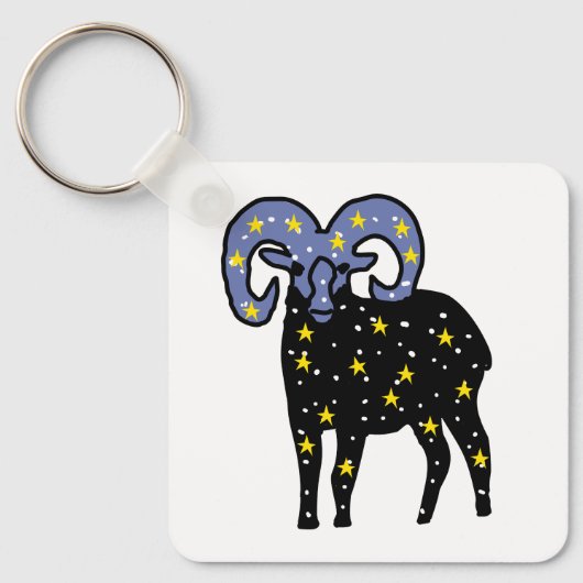 Porte-clés Zodiaque Bélier élégant – Animal minima (Recto)