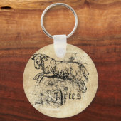 Porte-clés Zodiaque Bélier Vintage (Recto)