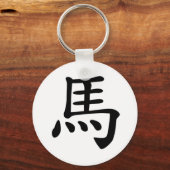 Porte-clés Zodiaque chinois - Cheval (Recto)