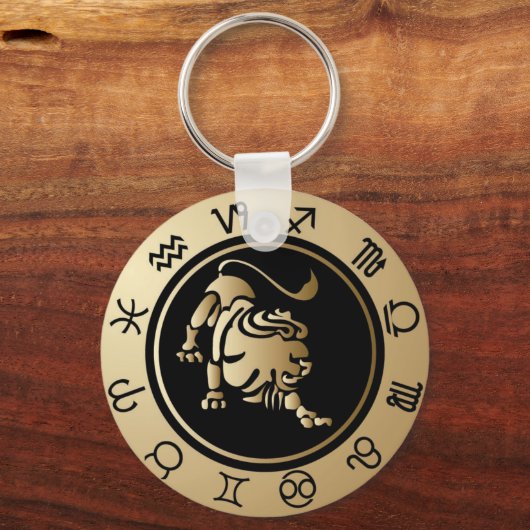 Porte-clés Zodiaque occidental - Lion (Recto)