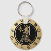 Porte-clés Zodiaque occidental - Virgo (Recto)