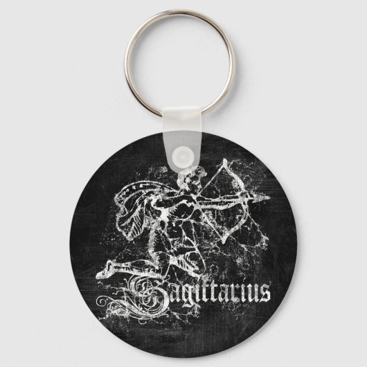 Porte-clés Zodiaque Sagittaire Vintage (Recto)
