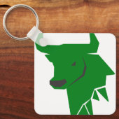 Porte-clés Zodiaque Taureau Vert Minimal – (Recto)