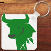 Porte-clés Zodiaque Taureau Vert Minimal – (Verso)