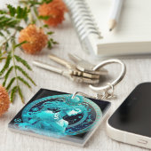 Porte-clés Zodiaque Verseau (Devant Droit)