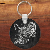 Porte-clés Zodiaque Vintage Lion (Recto)