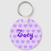 Porte-clés Zoey en violet (Recto)