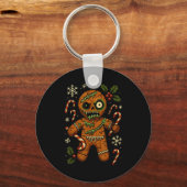 Porte-clés Zombie Gingerbread Man Christmas Zombie T Shirt (Recto)