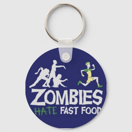 Porte-clés Zombies Hait Fast Food (Recto)