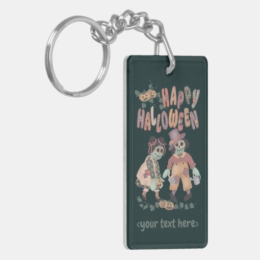Porte-clés Zombies Poupées de chiffon Halloween (2) - (Devant gauche)