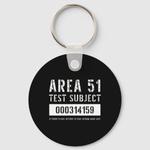 Porte-clés Zone 51 Objet de l'essai Enlèvement Alien Hallowee