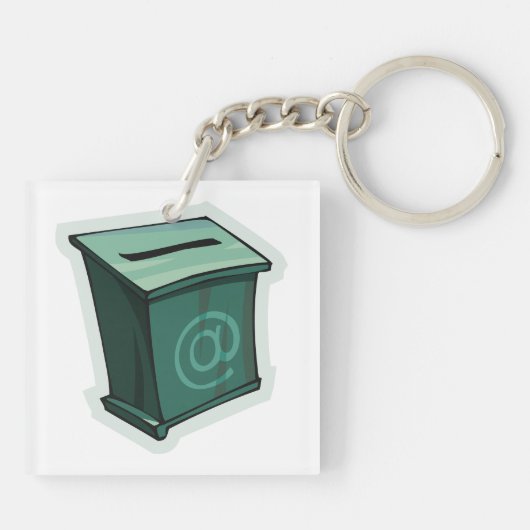 Porte-clés Zone de vote verte (Dos)