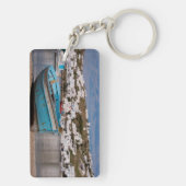 Porte-clés Zone portuaire avec bateaux de pêche grecs (Dos)