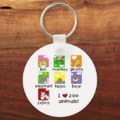 Porte-clés Zoo Animaux T-shirts et cadeaux (Recto)