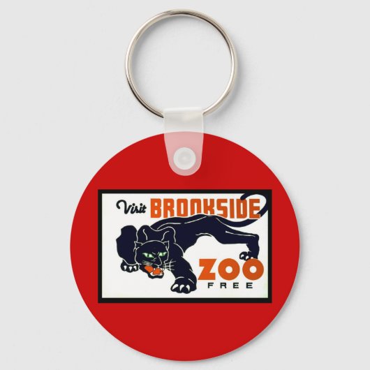 Porte-clés Zoo de Brookside de visite libre - affiche de WPA (Recto)