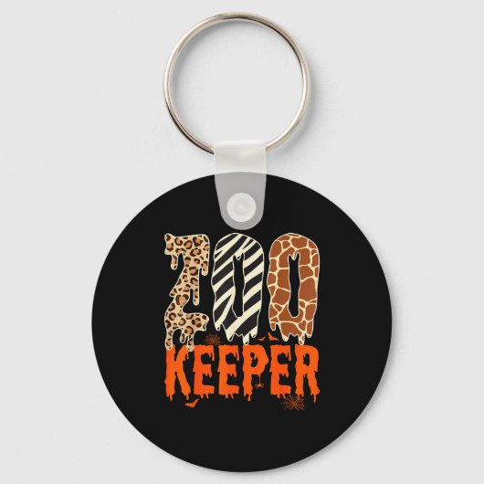 Porte-clés Zookeeper Funny Halloween Costume Zoo Keeper Anima (Recto)