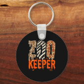 Porte-clés Zookeeper Funny Halloween Costume Zoo Keeper Anima (Recto)