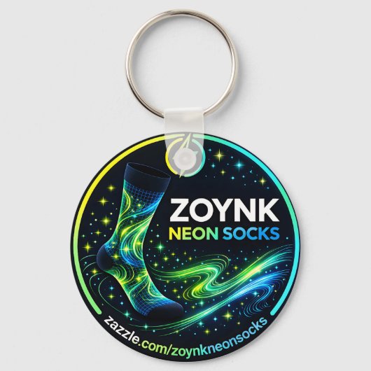 Porte-clés Zoynk Neon Socks (Recto)