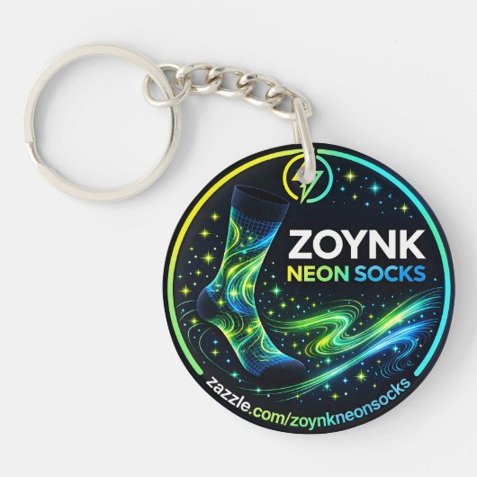 Porte-clés Zoynk Neon Socks (Devant)