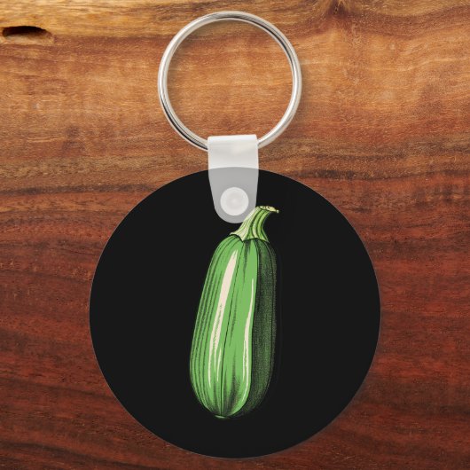 Porte-clés Zucchini Lazy Easy Funny Matching Halloween Costum (Recto)