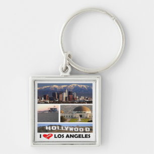 Porte-clés zUS169 LOS ANGELES I Love, Mosaic,