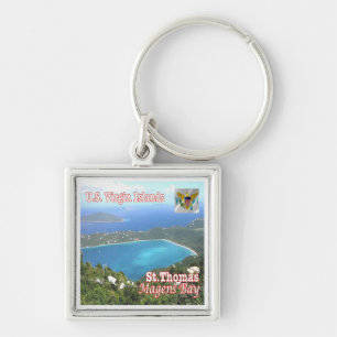 Porte-clés zVI012 SAINT THOMAS, Baie de Magens, îles Vierges,