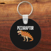 Porte-clés Zza T-rex Dino Fast Food Funny Zza Dinosaur (Recto)