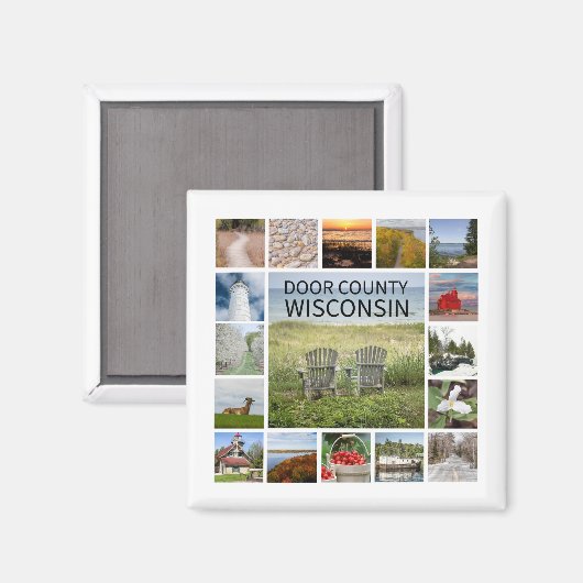 Porte Comté Wisconsin Magnet (Recto/Verso)