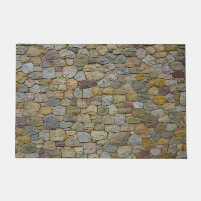 porte d'accueil tapis pierre de cailloux (Devant)