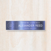 Porte de bureau avec plaques de nom de logo Navy (Devant)