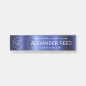 Porte de bureau avec plaques de nom de logo Navy (Devant)