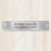 Porte de bureau Faux Glass Nom de la plaque (Devant)