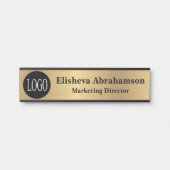 Porte de bureau professionnelle Signer Plaque de n (Devant)