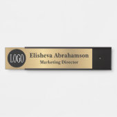 Porte de bureau professionnelle Signer Plaque de n (Devant)