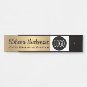 Porte de bureau Signer votre logo ici Nom Plaque (Devant)