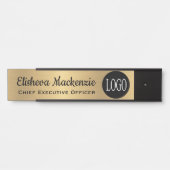 Porte de bureau Signer votre logo ici Nom Plaque (Devant)