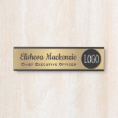 Porte de bureau Signer votre logo ici Nom Plaque (Devant)