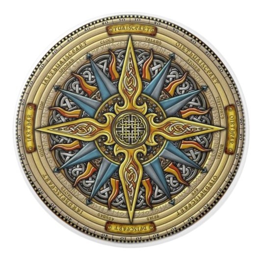 Porte de conception ou bouton celtique de tiroir (Devant)