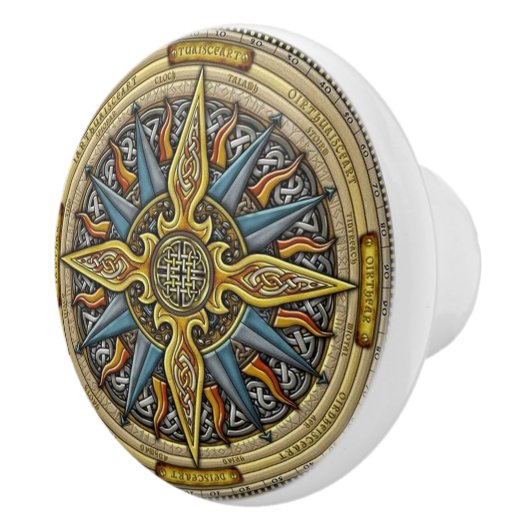 Porte de conception ou bouton celtique de tiroir (Droite)