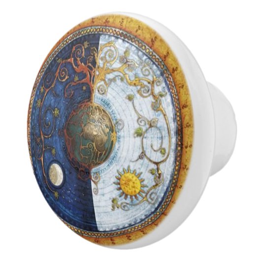 Porte de conception ou bouton celtique de tiroir (Droite)