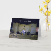 Porte de Damas, Jérusalem, Israël - carte (Fleur jaune)