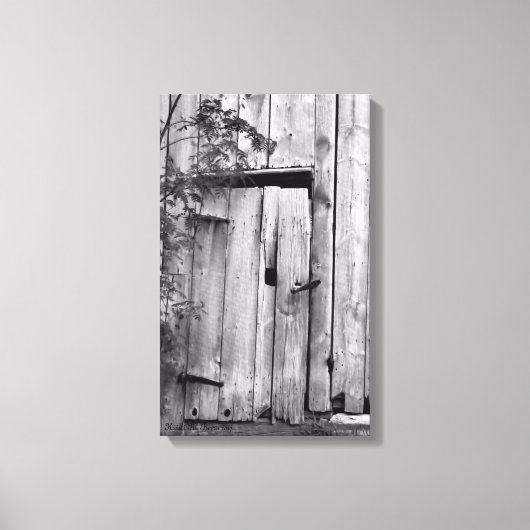 Porte de grange avec toile d'arbre Impression (Recto)