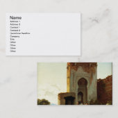 Porte de Justice, Alhambra, Granada (olie op canva Visitekaartje (Voorkant / Achterkant)