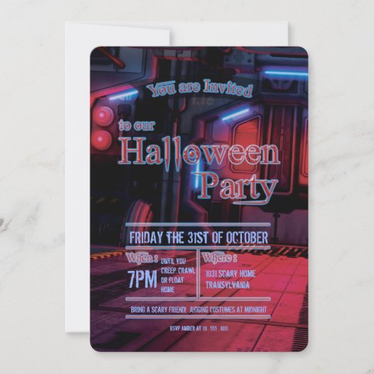 Porte de la station spatiale foncée Invitation de  (Devant)