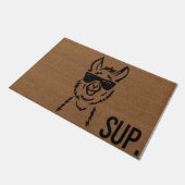 Porte de lama | Tapis de porte Sup | Hello Doormat (Incliné)