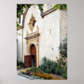 Porte de l'église à la mission San Carlos Poster (Devant)